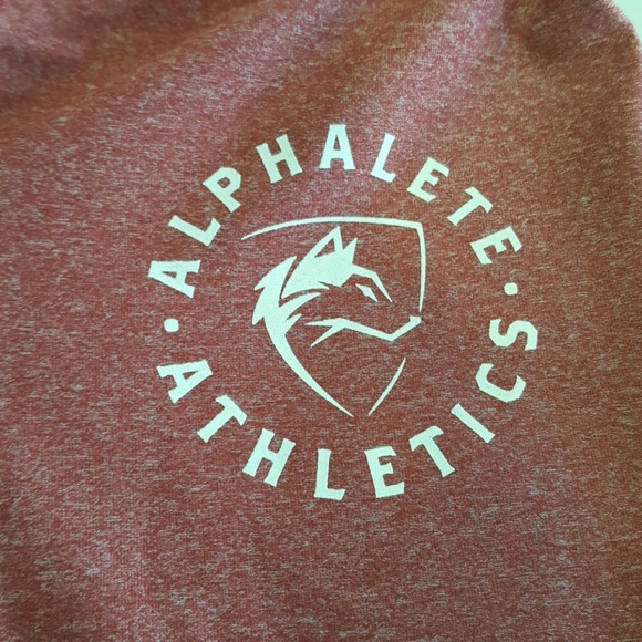 Alphalete athletic red  leggings size medium NWOT - Picture 3 of 8